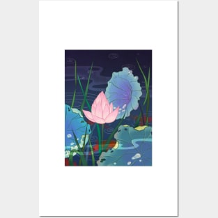 Minhwa: Misty Pond C Type Posters and Art